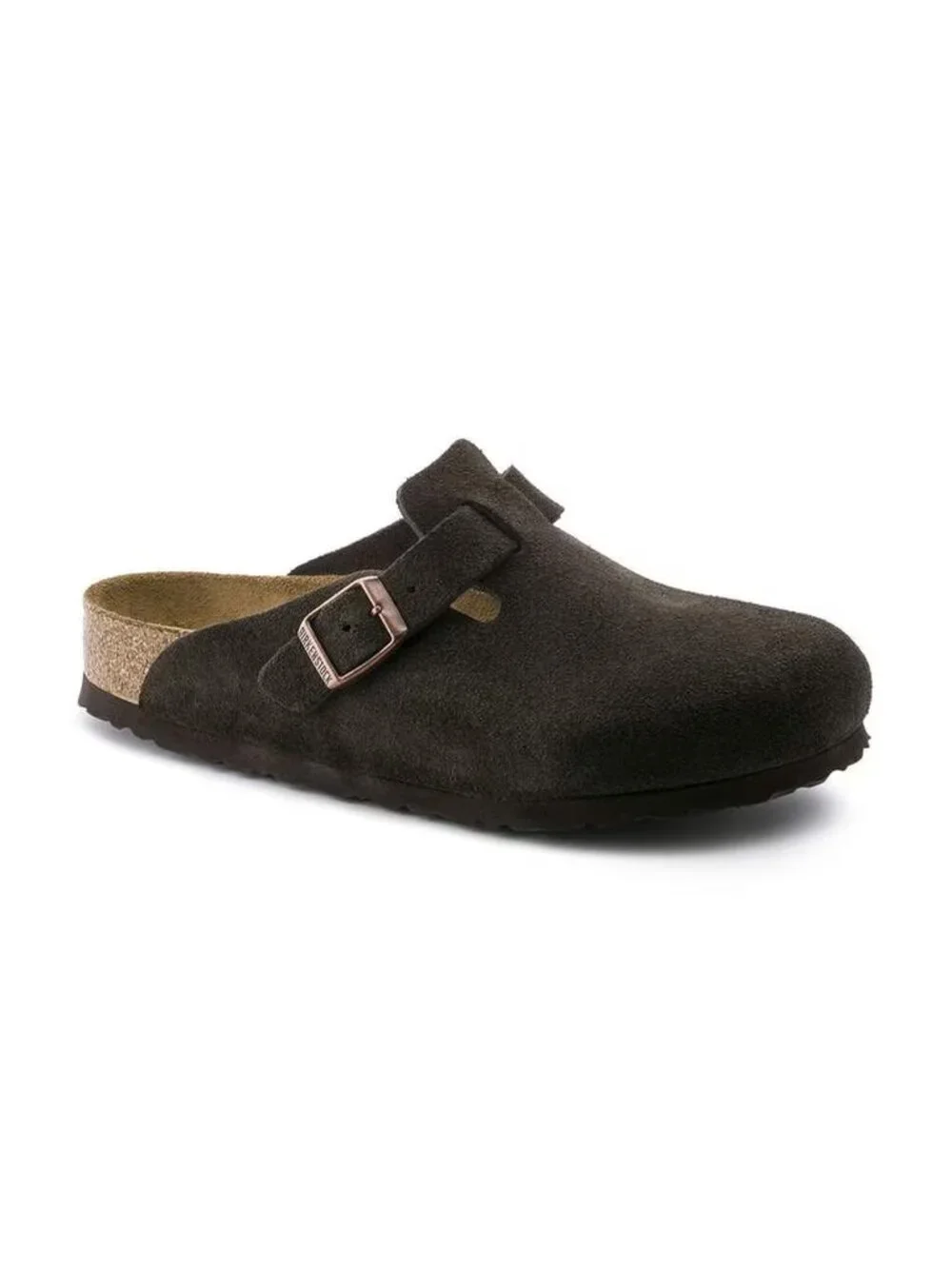 NEW Birkenstock Boston Soft Footbed Suede Leather Clogs Mocha